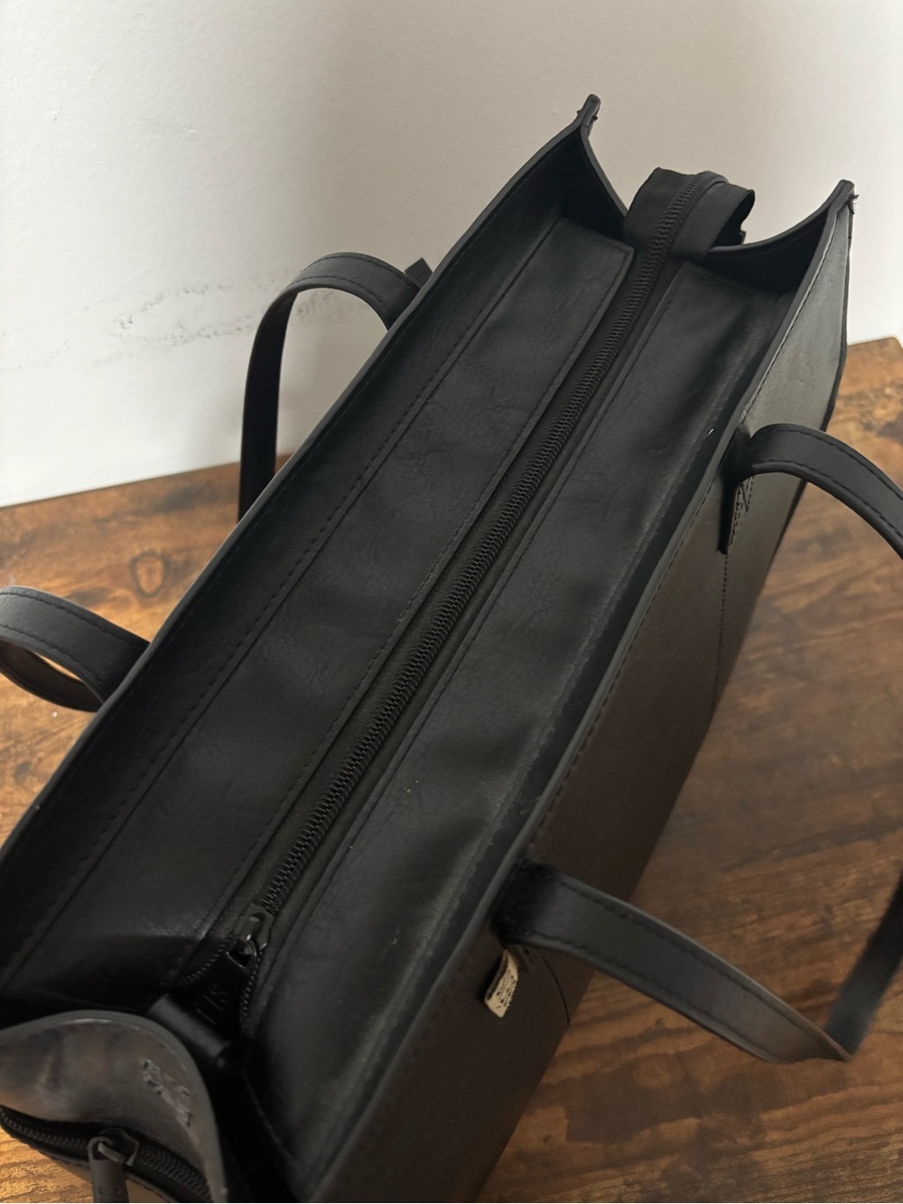 BEIS Black Leather Tote - Picture 7 of 7